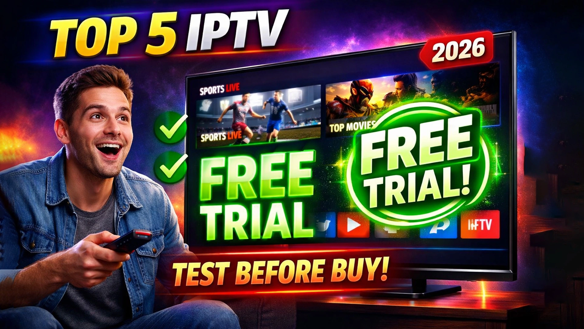 best IPTV free trial
